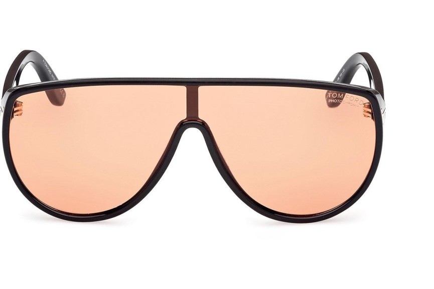 Napszemüvegek Tom Ford Achilles FT1182 05E Single Lens | Shield Fekete