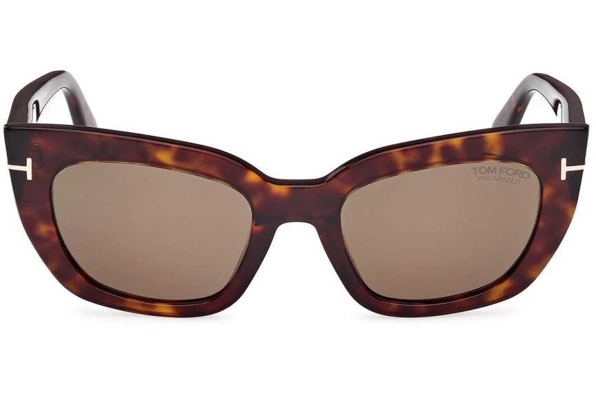 Napszemüvegek Tom Ford Athena FT1190 52H Polarized Cat Eye Havana