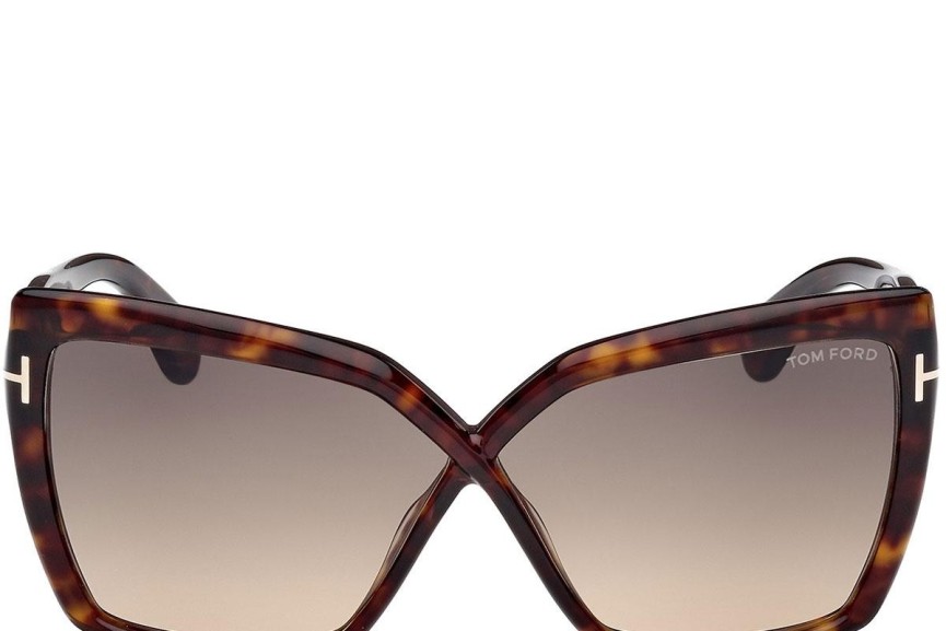 Napszemüvegek Tom Ford Fiore FT1195 52B Cat Eye Havana