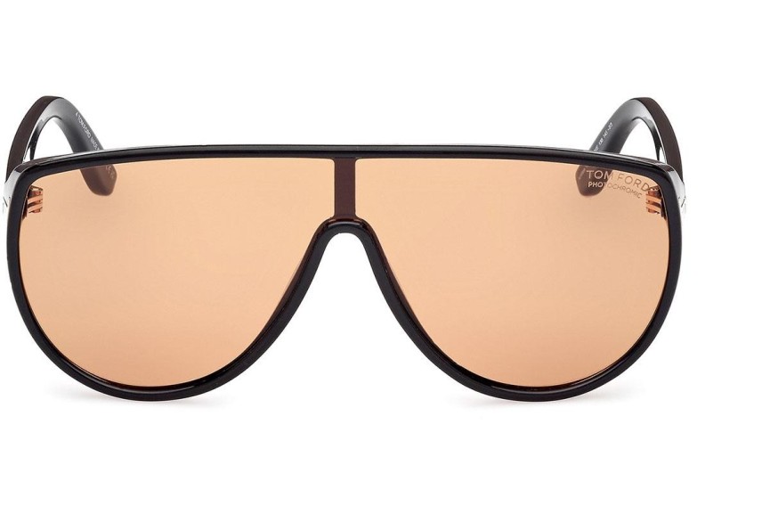 Napszemüvegek Tom Ford Achilles FT1182 01E Single Lens | Shield Fekete