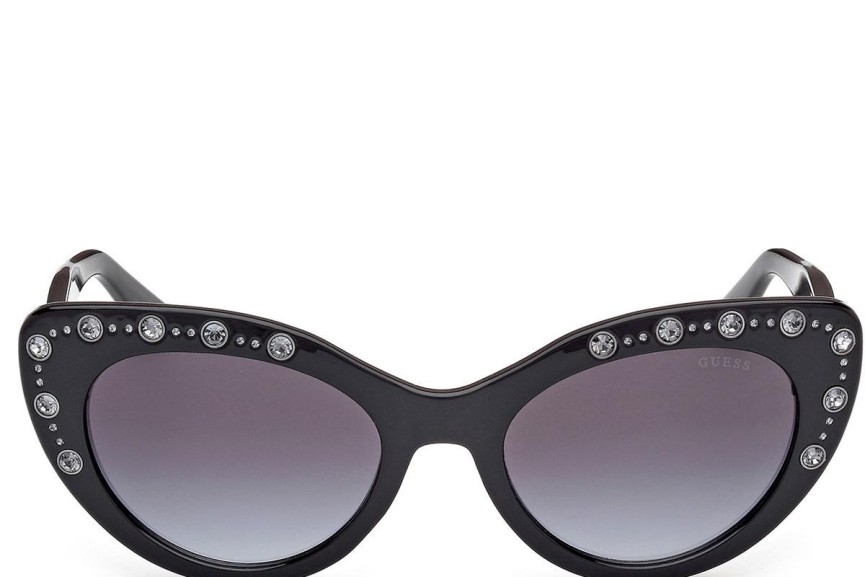 Napszemüvegek Guess GU00163 01B Cat Eye Fekete