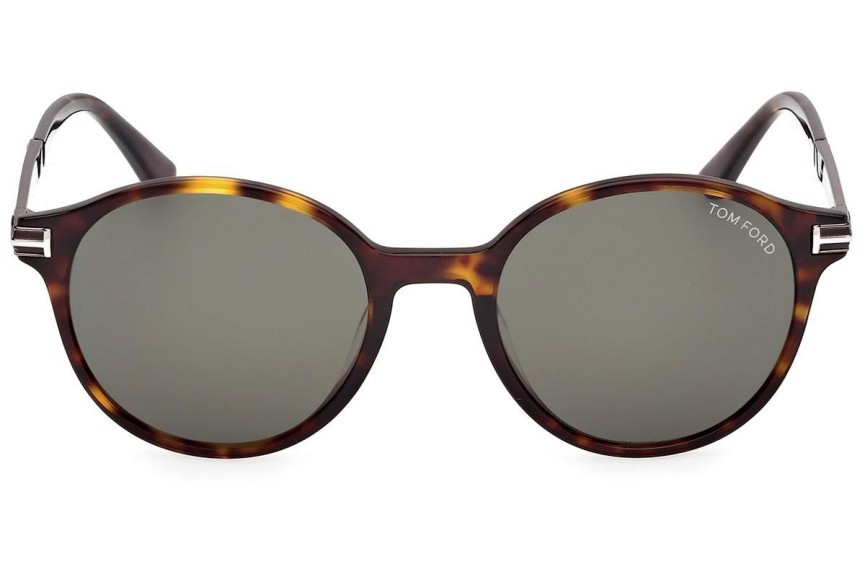 Napszemüvegek Tom Ford Araki FT1184 52N Kerek Havana