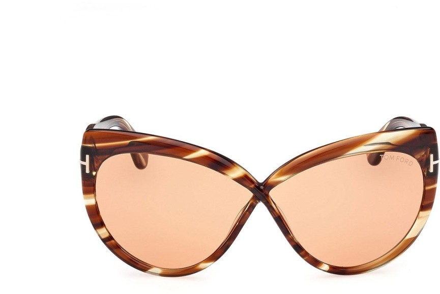 Napszemüvegek Tom Ford Beatrice FT1196 53E Cat Eye Havana