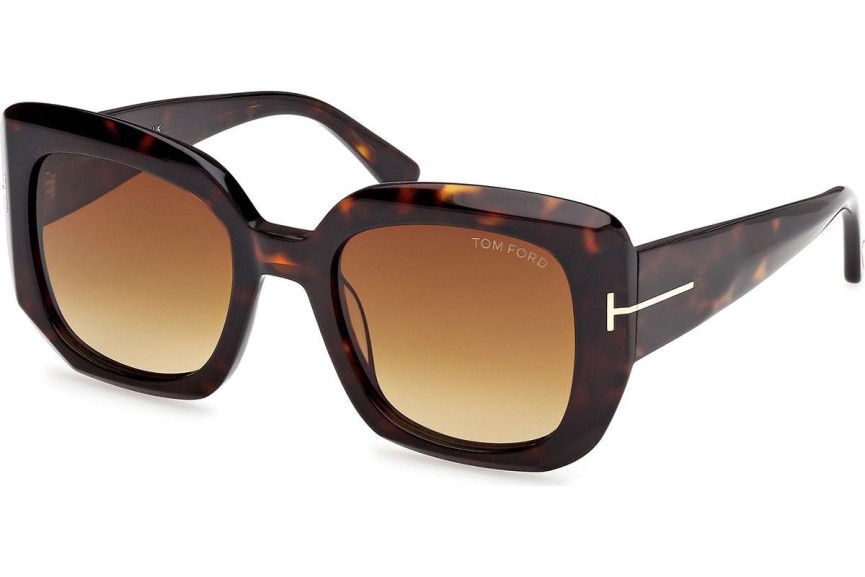 Napszemüvegek Tom Ford Carla-02 FT1220 52F Cat Eye Havana