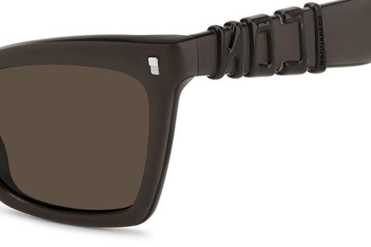 Napszemüvegek Dsquared2 ICON0026/S YZ4/70 Cat Eye Barna