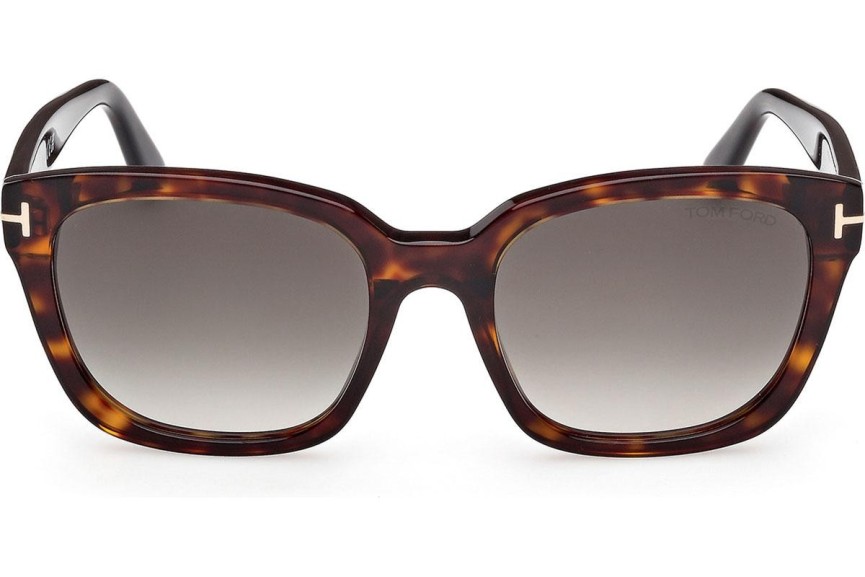 Napszemüvegek Tom Ford Haylay FT1216 52B Szogletes Havana