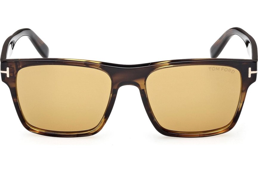 Napszemüvegek Tom Ford Calder FT1205 56E Szogletes Havana