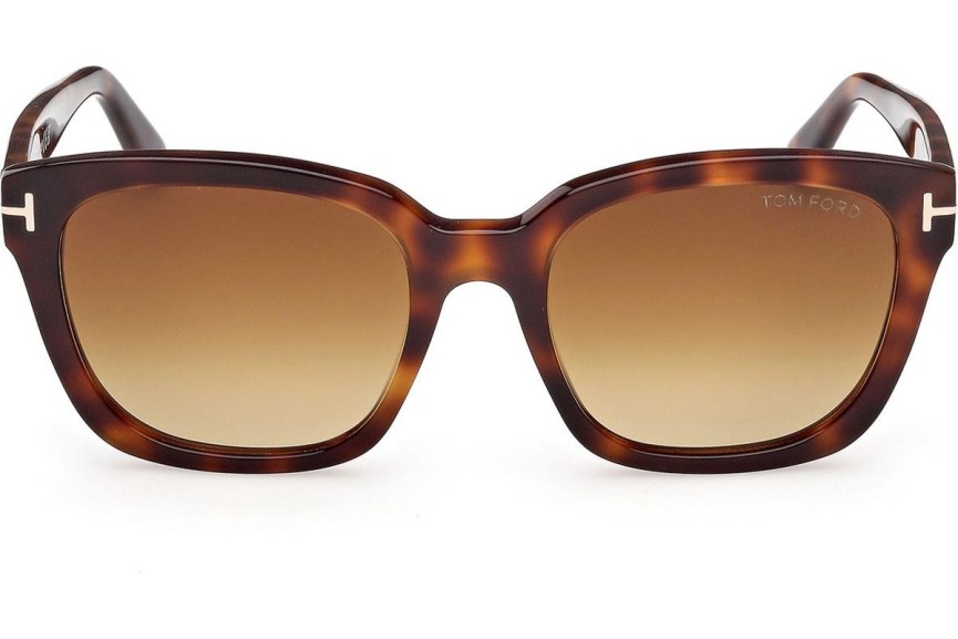 Napszemüvegek Tom Ford Haylay FT1216 53F Szogletes Havana