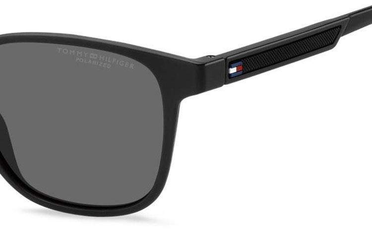 Napszemüvegek Tommy Hilfiger TH2202/S 807/M9 Polarized Szogletes Fekete