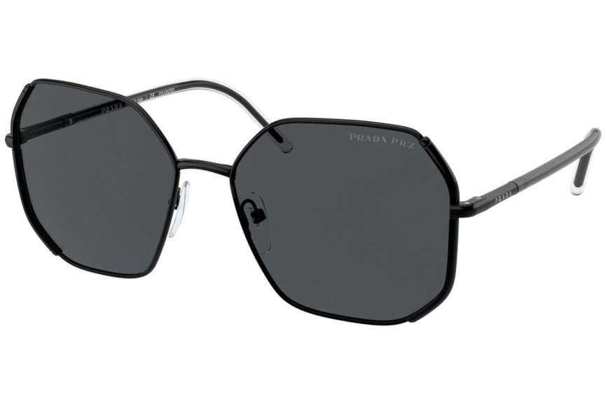 Napszemüvegek Prada PR52WS 1AB5Z1 Polarized Kerek Fekete