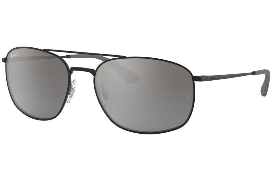 Napszemüvegek Ray-Ban RB3654 002/82 Polarized Szogletes Fekete