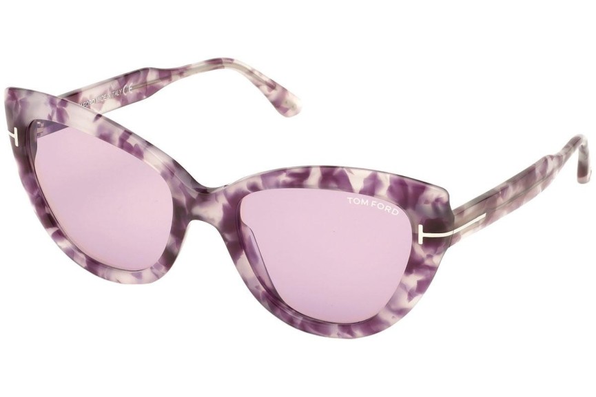 Napszemüvegek Tom Ford FT0762 56Y Cat Eye Lila