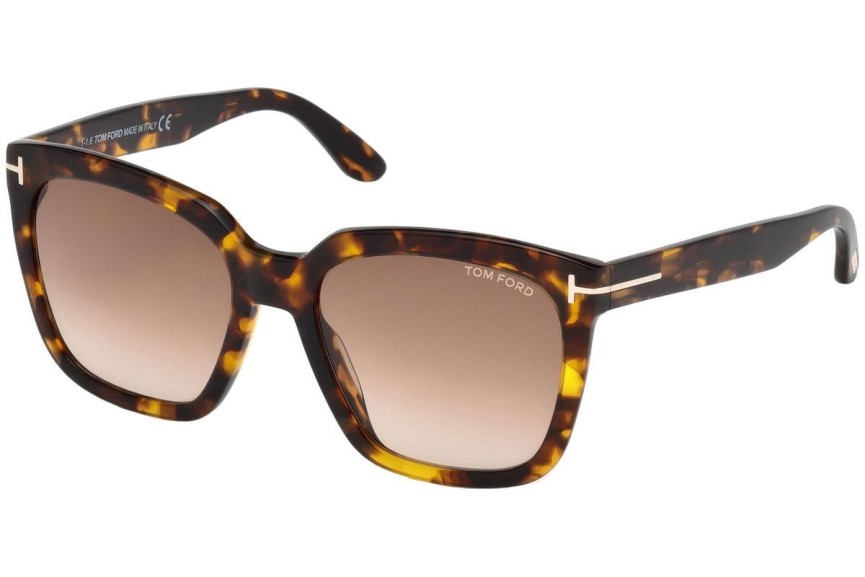 Napszemüvegek Tom Ford Amarra FT0502 52F Szogletes Havana