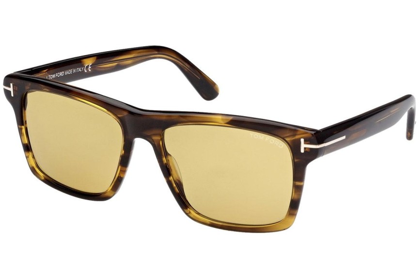 Napszemüvegek Tom Ford FT0906 55E Szogletes Havana