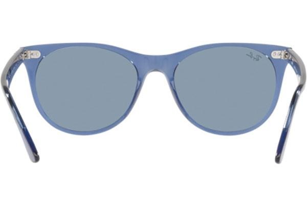 Napszemüvegek Ray-Ban Wayfarer II RB2185 658756 Szogletes Kék