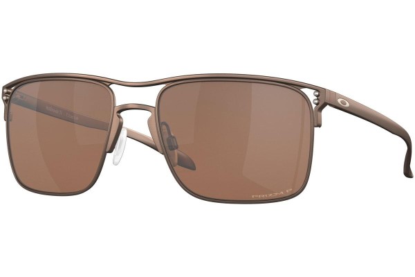 Napszemüvegek Oakley Holbrook TI OO6048-03 Polarized Szogletes Barna