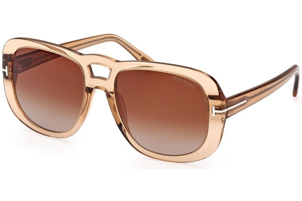 Napszemüvegek Tom Ford FT1012 45F Pilota Barna