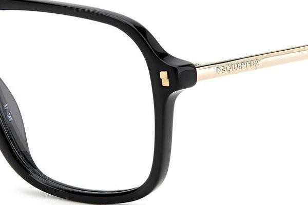 szemüvegeinket Dsquared2 D20055 807 Pilota Fekete