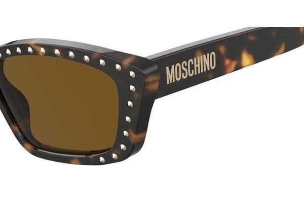 Napszemüvegek Moschino MOS091/S 086/70 Cat Eye Havana