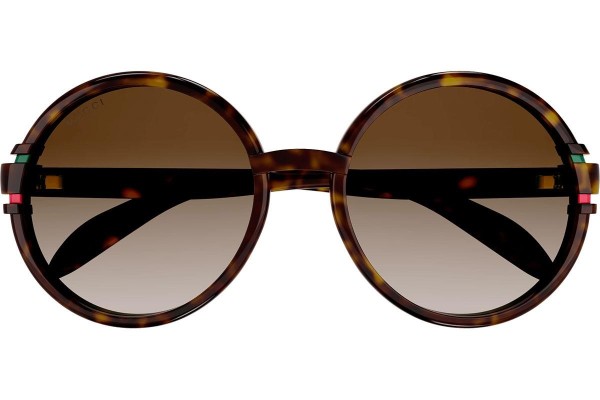 Napszemüvegek Gucci GG1067S 002 Kerek Havana