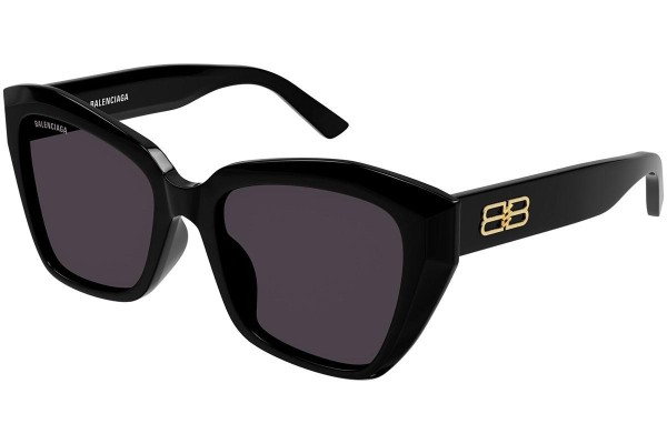 Balenciaga BB0273SA 001 ONE SIZE (55) Fekete Férfi Napszemüvegek