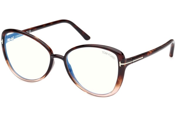 Tom Ford FT5907-B 056 ONE SIZE (55) Havana Férfi Dioptriás szemüvegek