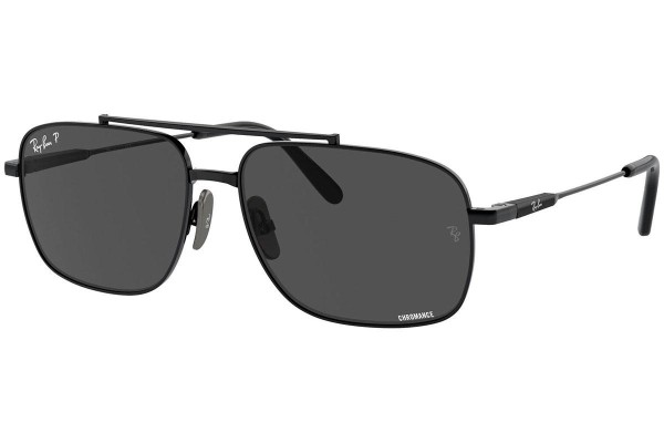 Napszemüvegek Ray-Ban Michael Titanium RB8096 9267K8 Polarized Pillow Fekete