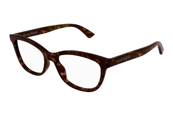 Alexander McQueen AM0461O 002 ONE SIZE (53) Havana Férfi Dioptriás szemüvegek