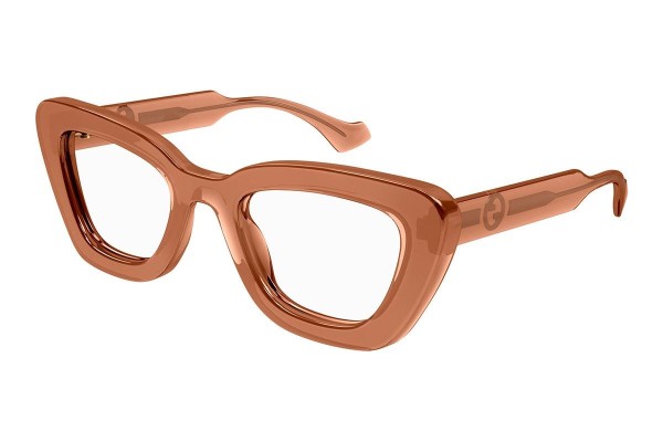 Gucci GG1555O 004 ONE SIZE (50) Barna Férfi Dioptriás szemüvegek