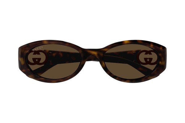 Napszemüvegek Gucci GG1662SA 002 Ovális Havana