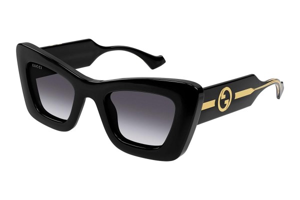 Gucci GG1552S 001 ONE SIZE (49) Fekete Férfi Napszemüvegek