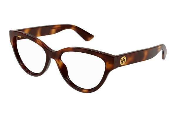 Gucci GG1581O 002 ONE SIZE (55) Havana Férfi Dioptriás szemüvegek