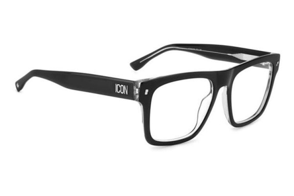 szemüvegeinket Dsquared2 ICON0018 7C5 Flat Top Fekete