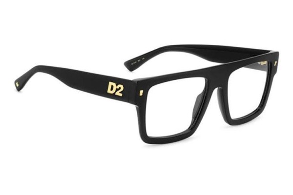 szemüvegeinket Dsquared2 D20147 807 Flat Top Fekete