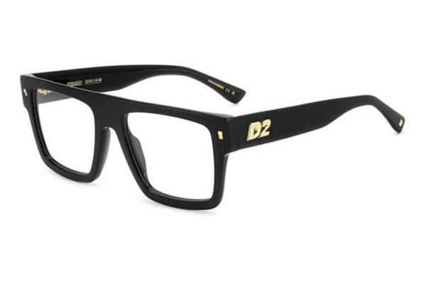 szemüvegeinket Dsquared2 D20147 807 Flat Top Fekete