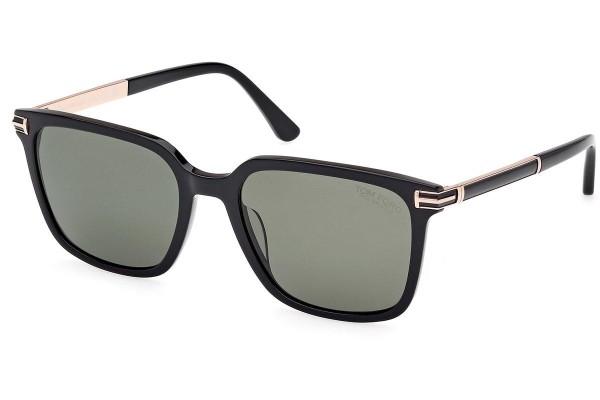 Napszemüvegek Tom Ford Jochem FT1183 01R Polarized Szogletes Fekete