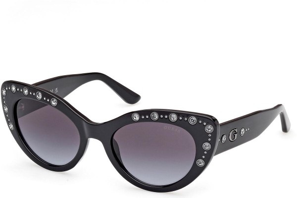 Napszemüvegek Guess GU00163 01B Cat Eye Fekete