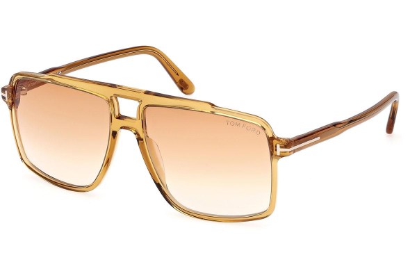 Napszemüvegek Tom Ford Kemp FT1177 39F Szogletes Sárga