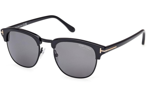 Napszemüvegek Tom Ford Henry FT0248 01D Polarized Browline Fekete