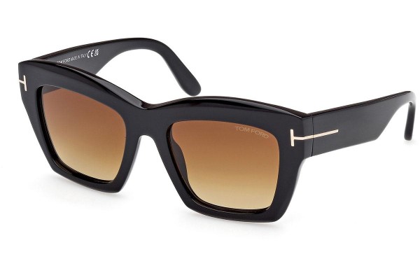 Napszemüvegek Tom Ford Luna FT1191 01F Cat Eye Fekete