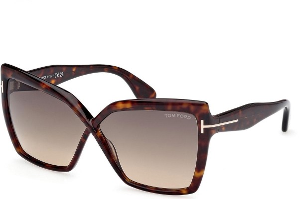 Napszemüvegek Tom Ford Fiore FT1195 52B Cat Eye Havana