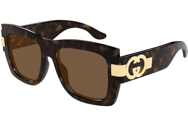 Napszemüvegek Gucci GG1688S 002 Szogletes Havana