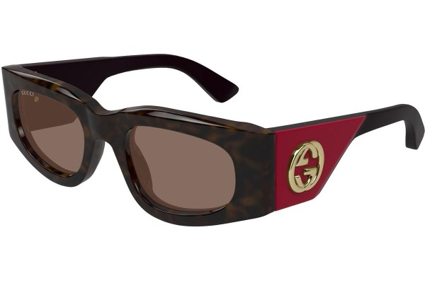 Napszemüvegek Gucci GG1664S 004 Szogletes Havana