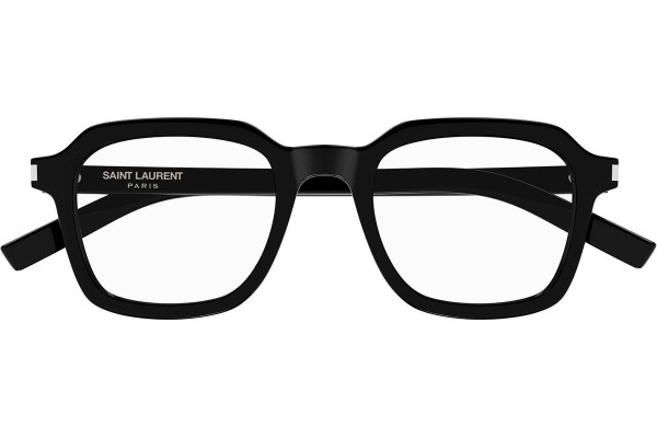 szemüvegeinket Saint Laurent SL715SLIMOPT 001 Szogletes Fekete