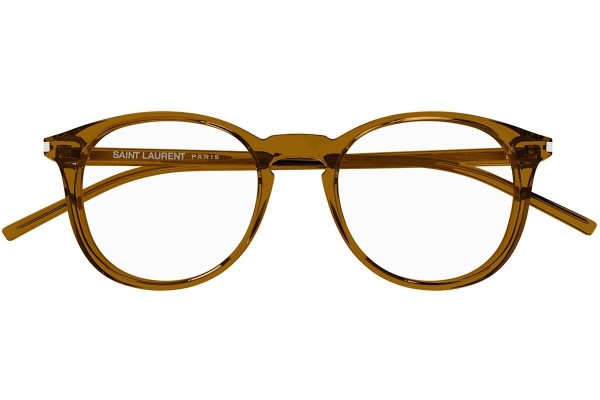 szemüvegeinket Saint Laurent SL106 020 Kerek Barna