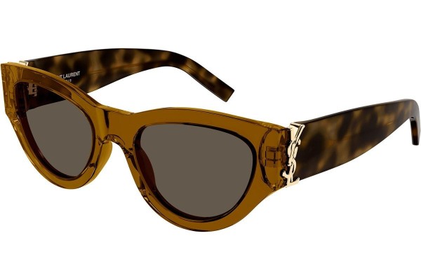 Napszemüvegek Saint Laurent SLM94 011 Cat Eye Barna