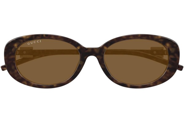 Napszemüvegek Gucci GG1684SA 004 Ovális Havana