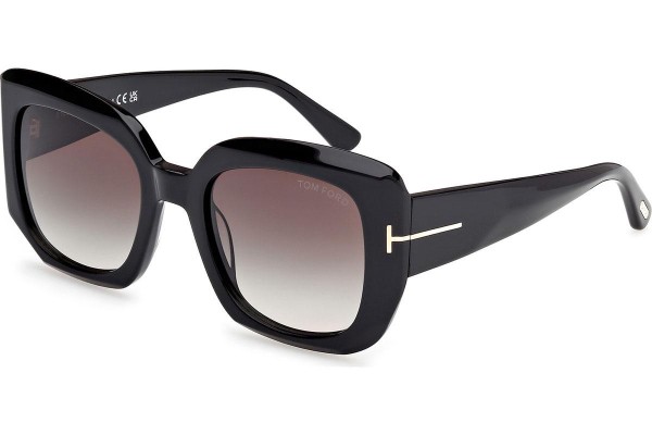 Napszemüvegek Tom Ford Carla-02 FT1220 01B Cat Eye Fekete