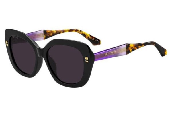 Napszemüvegek Etro ETRO0091/F/S 807/UR Cat Eye Fekete