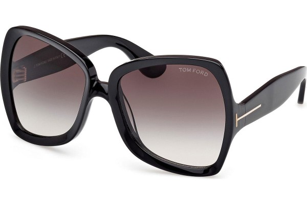 Napszemüvegek Tom Ford Jerry FT1222 01B Cat Eye Fekete